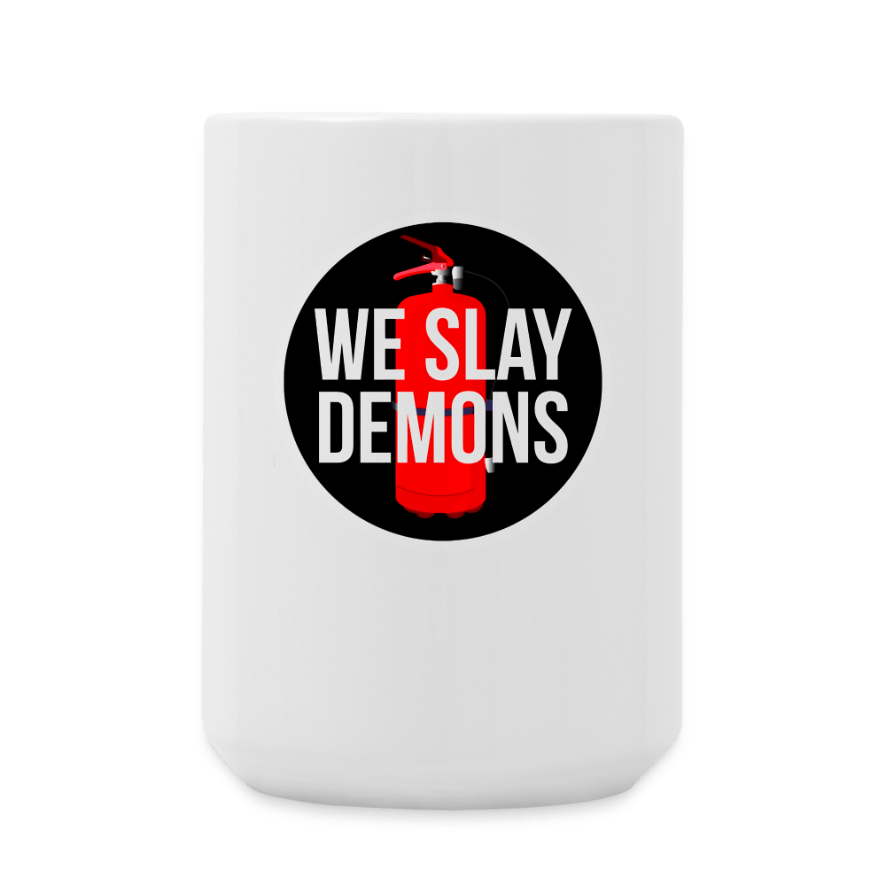 SLAY DEMONS Coffee Cup (15 oz) - BAD GOYS CLUB