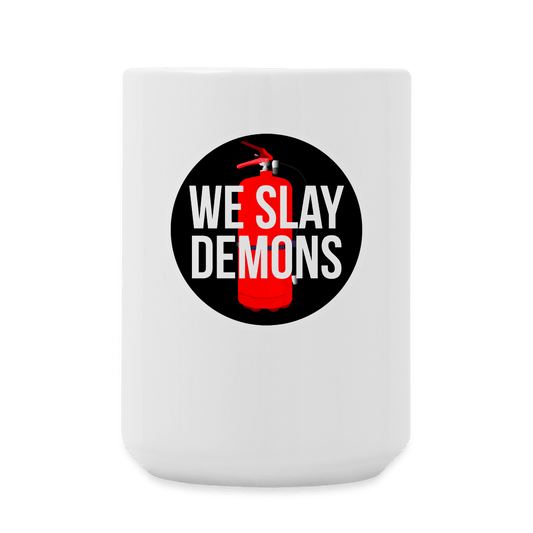 SLAY DEMONS Coffee Cup (15 oz) - BAD GOYS CLUB