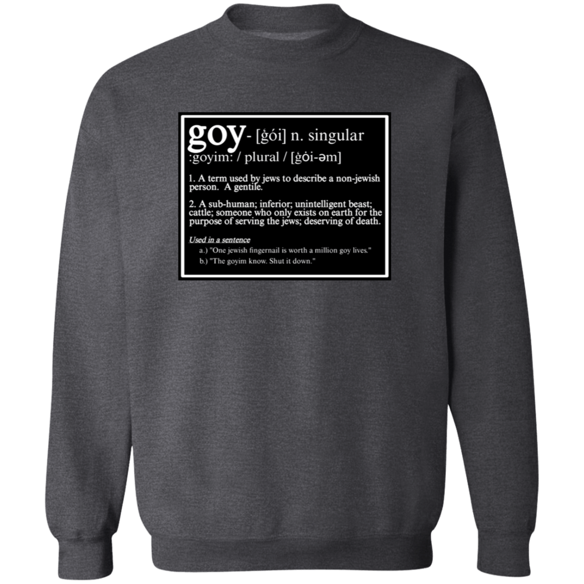 THIS IS WHAT THEY CALL YOU Crewneck Sweatshirt - BAD GOYS CLUB