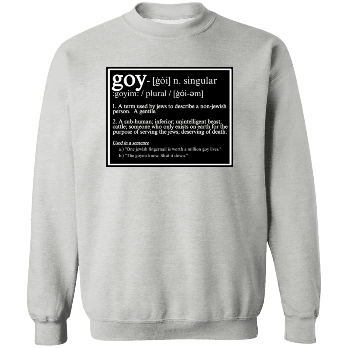 THIS IS WHAT THEY CALL YOU Crewneck Sweatshirt - BAD GOYS CLUB