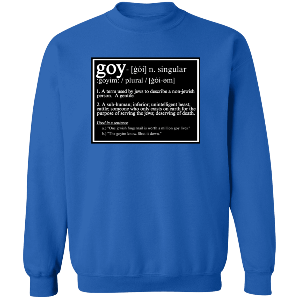 THIS IS WHAT THEY CALL YOU Crewneck Sweatshirt - BAD GOYS CLUB