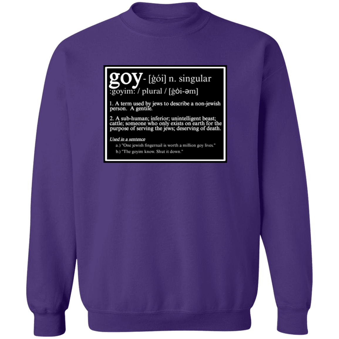 THIS IS WHAT THEY CALL YOU Crewneck Sweatshirt - BAD GOYS CLUB