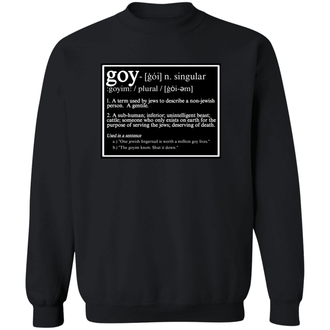 THIS IS WHAT THEY CALL YOU Crewneck Sweatshirt - BAD GOYS CLUB