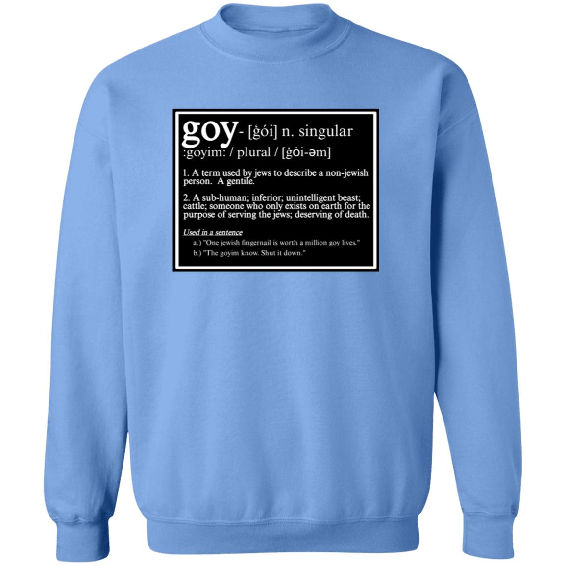 THIS IS WHAT THEY CALL YOU Crewneck Sweatshirt - BAD GOYS CLUB