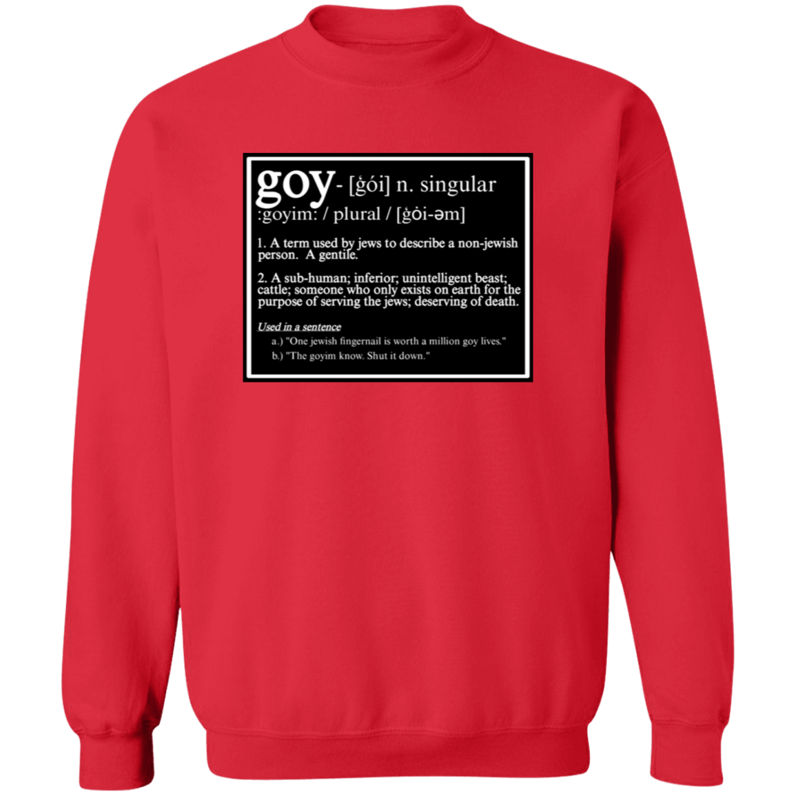 THIS IS WHAT THEY CALL YOU Crewneck Sweatshirt - BAD GOYS CLUB