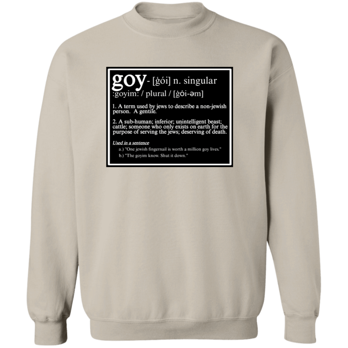 THIS IS WHAT THEY CALL YOU Crewneck Sweatshirt - BAD GOYS CLUB