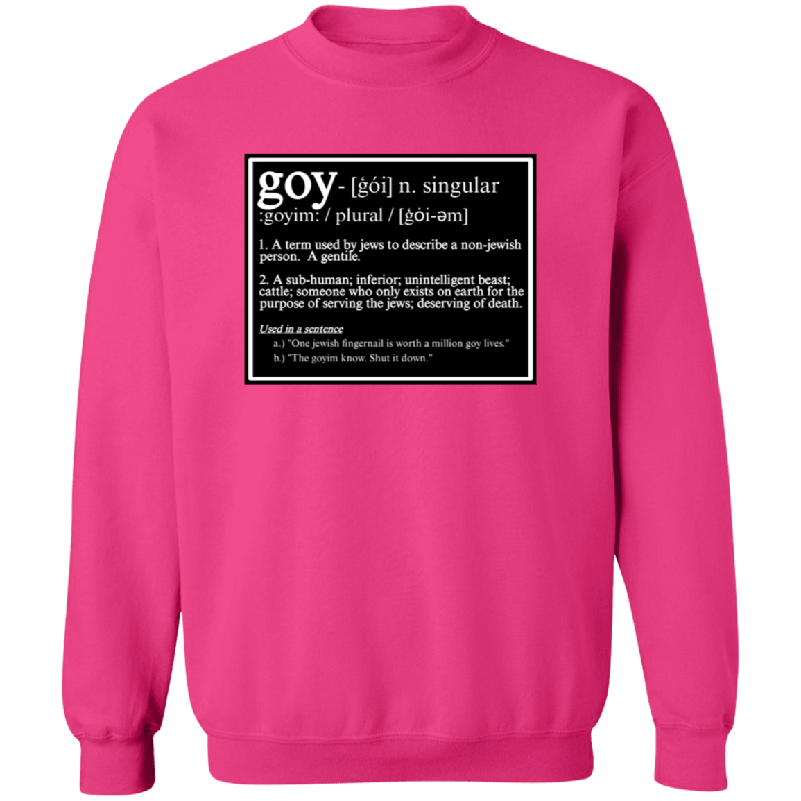 THIS IS WHAT THEY CALL YOU Crewneck Sweatshirt - BAD GOYS CLUB