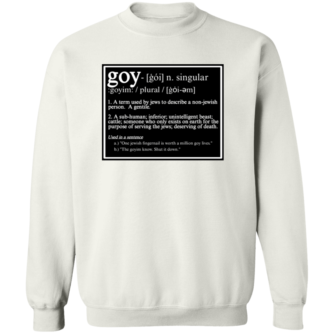 THIS IS WHAT THEY CALL YOU Crewneck Sweatshirt - BAD GOYS CLUB