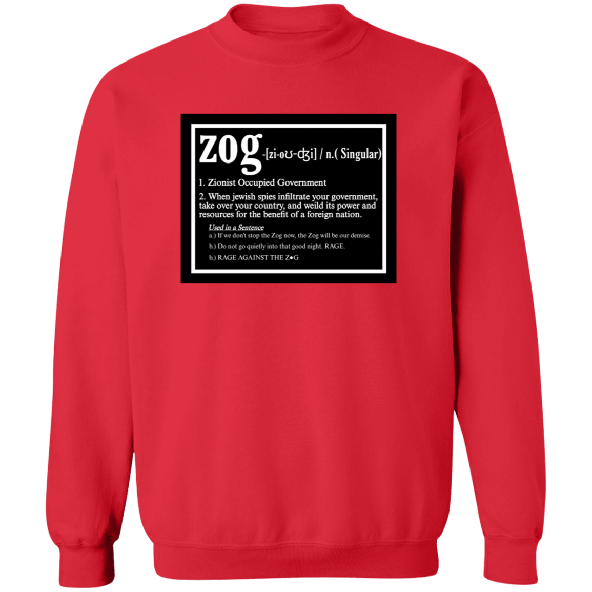 ZOG DEFINED Crewneck Sweatshirt - BAD GOYS CLUB