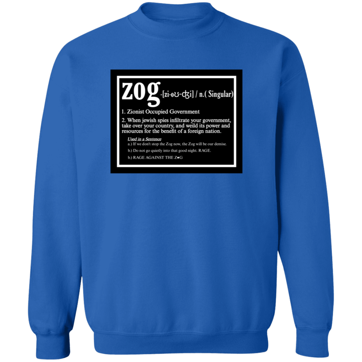 ZOG DEFINED Crewneck Sweatshirt - BAD GOYS CLUB