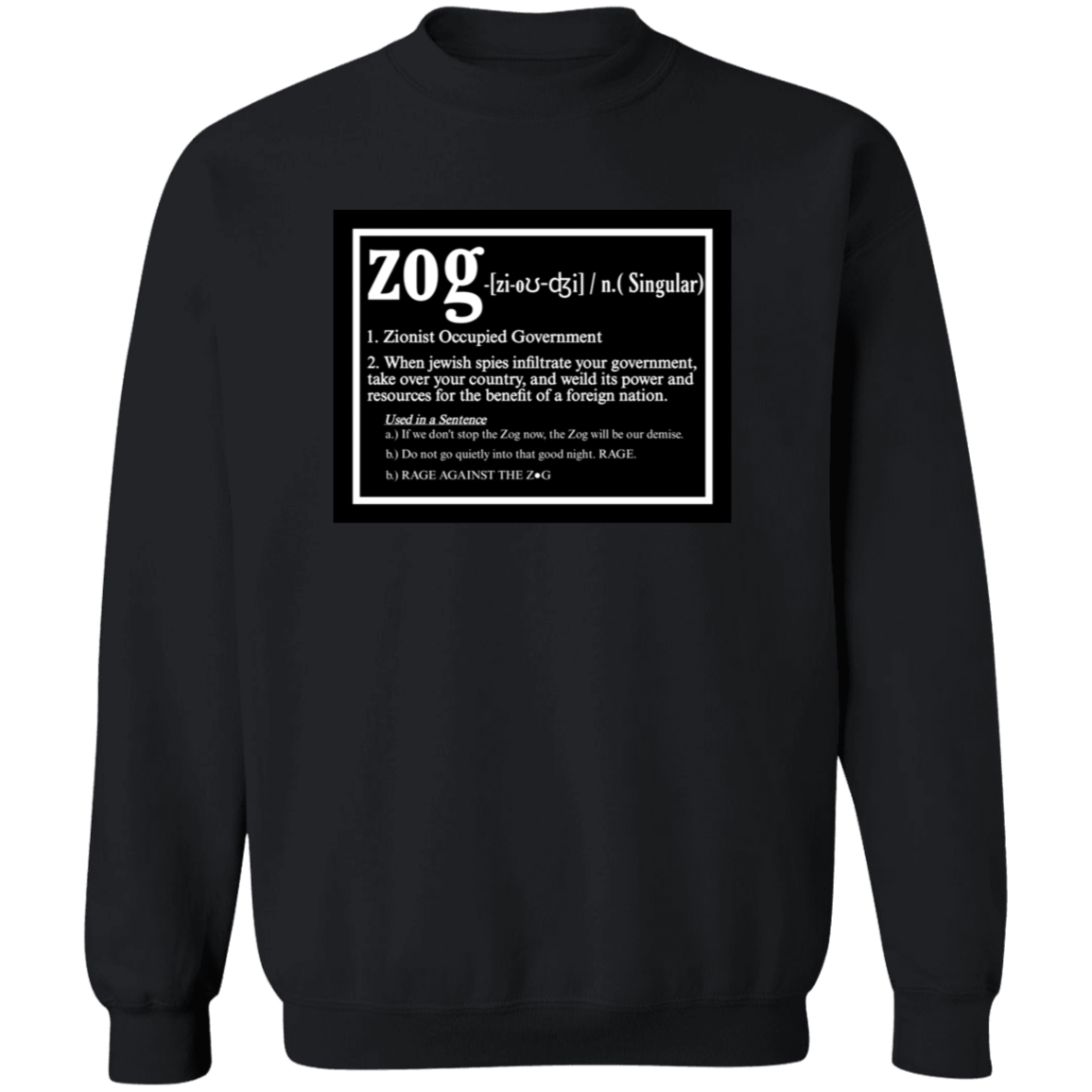 ZOG DEFINED Crewneck Sweatshirt - BAD GOYS CLUB