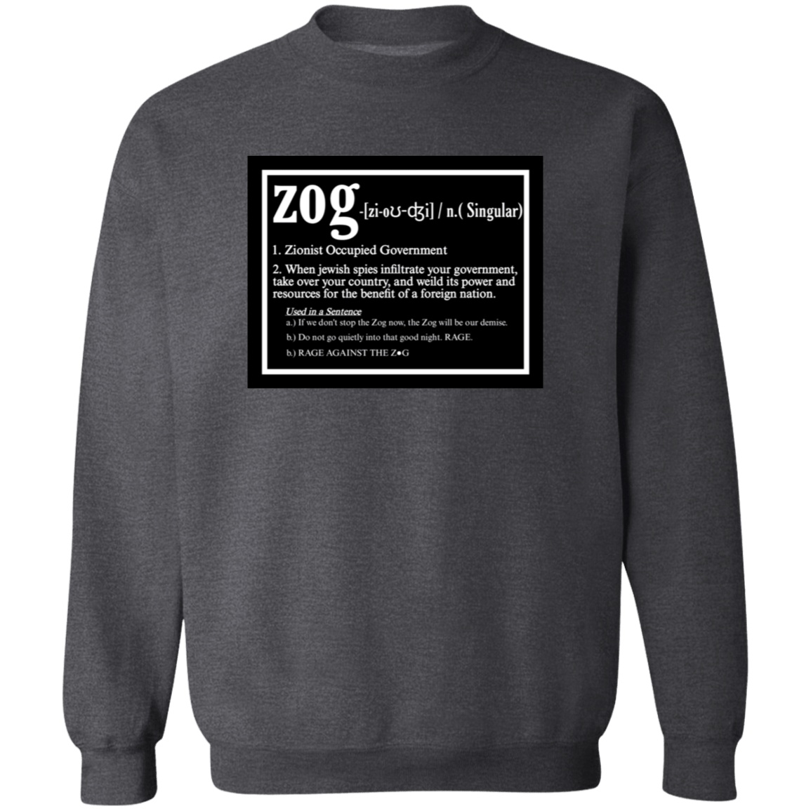 ZOG DEFINED Crewneck Sweatshirt - BAD GOYS CLUB