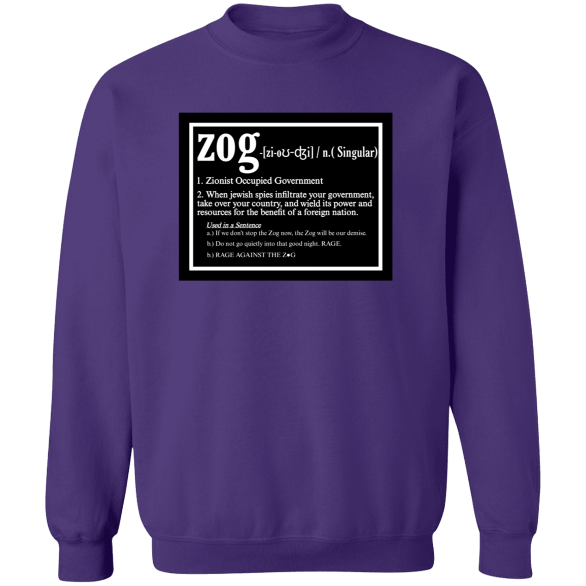 ZOG DEFINED Crewneck Sweatshirt - BAD GOYS CLUB