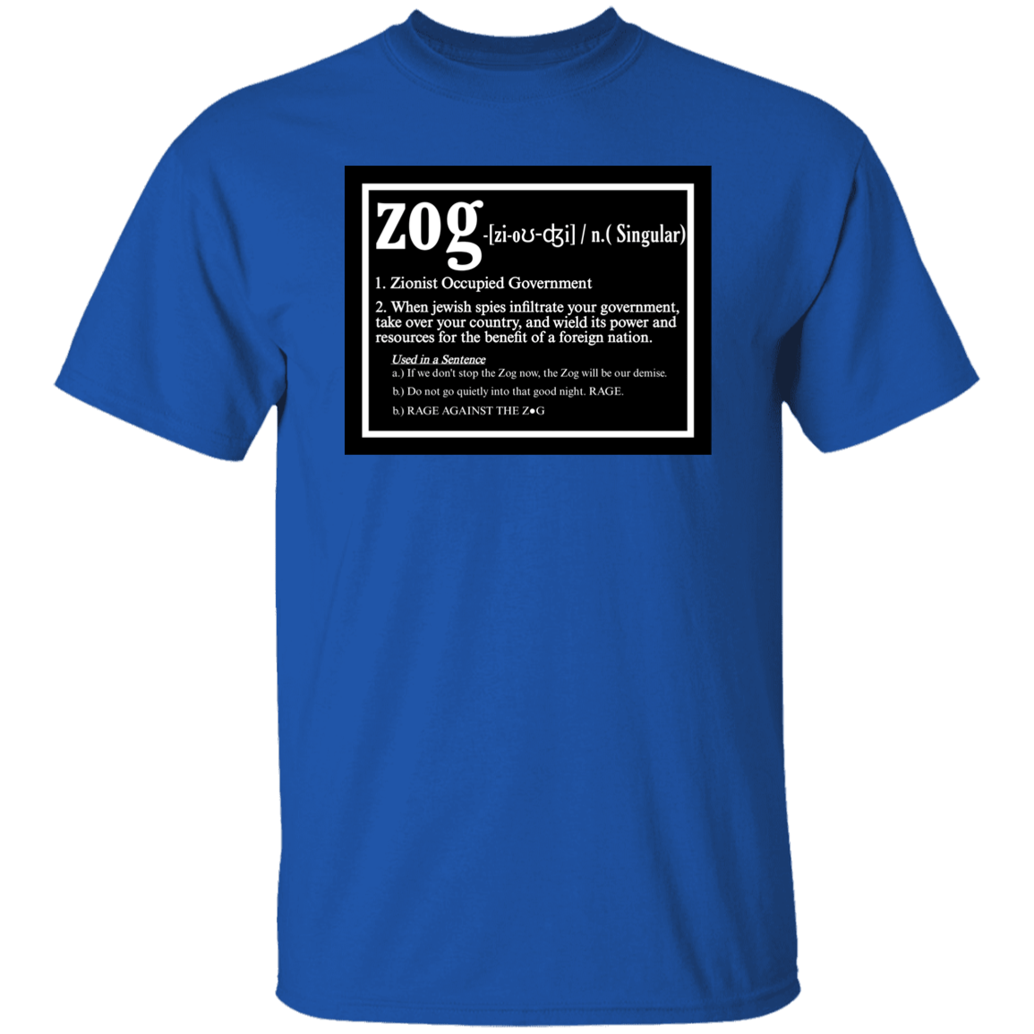 ZOG DEFINED T-Shirt - BAD GOYS CLUB